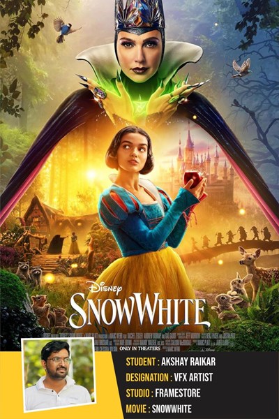 Akshay Raikar Snowwhite work